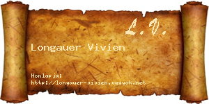 Longauer Vivien névjegykártya